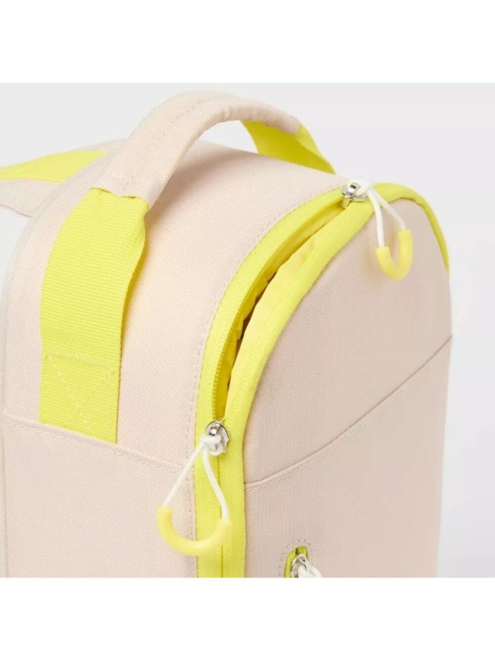 Sun Squad 6 Can 4.5 Qt Beige & Yellow Trim Soft Sided Cooler w/ Handle & Strap - Picture 4 of 8